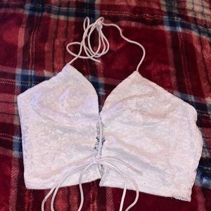 White lace top